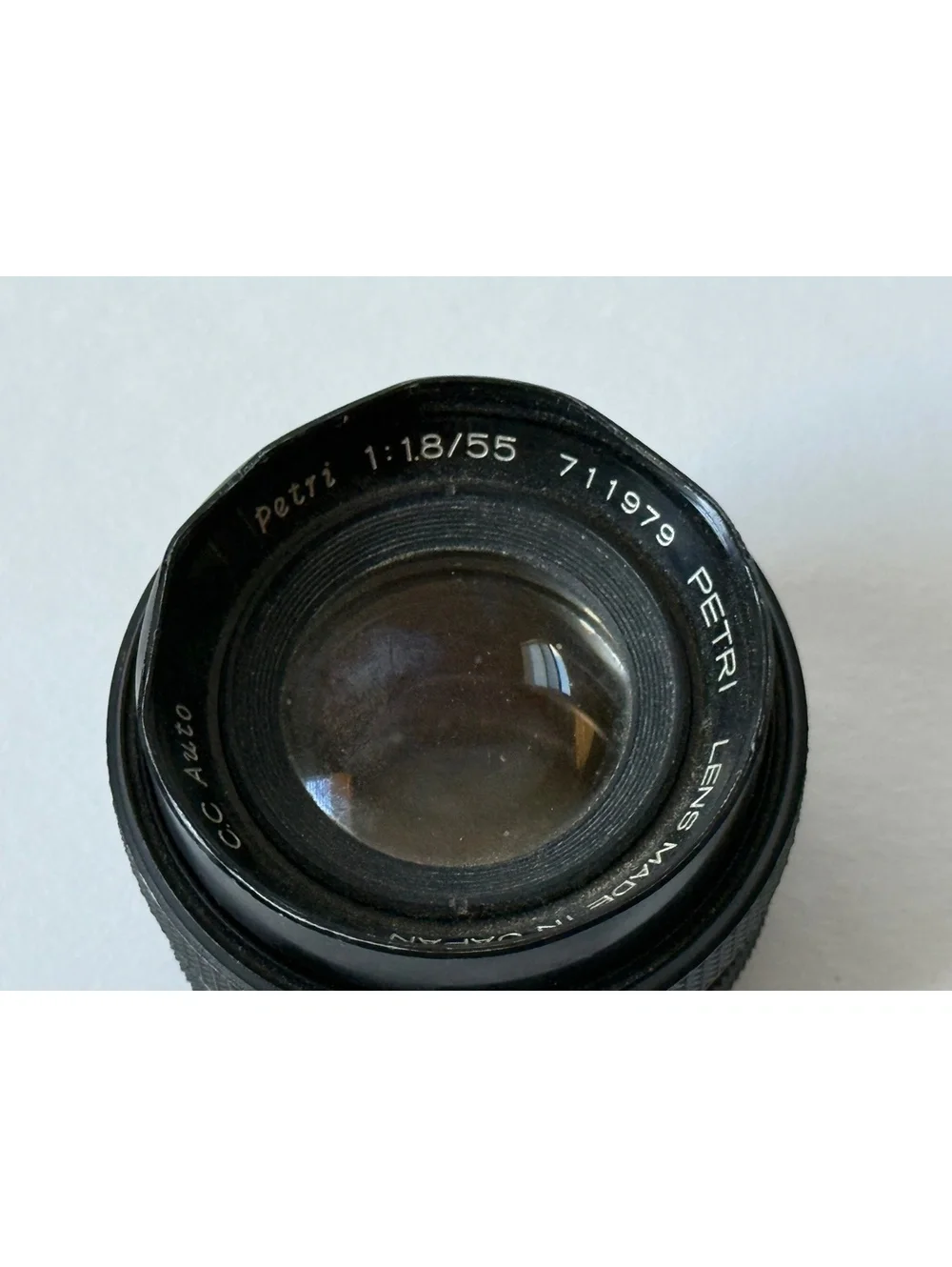 Petri CC Auto 55mm f/1.8 Lens M42 Mount — Clean Clear Glass — Portrait Lens